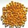 100 4x6mm Transparent Topaz Drop Beads